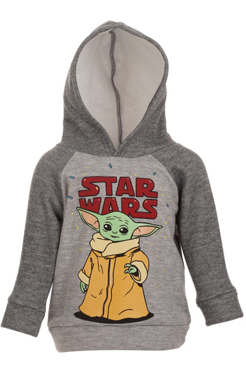 Star Wars The Mandalorian Baby Yoda Big Boys Fleece Hoodie & Pants Gray 18-20