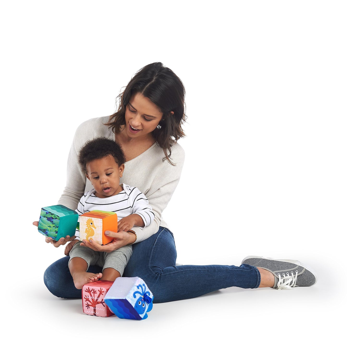 Baby Einstein Explore & Discover Soft Blocks Toys, Ages 3 months +