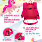 Happyvk Backpack With Leash For Kids-Anti Lost Walking Toddler Leash-Unicorn Design-For 1-4 Years Old Girls