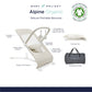 Baby Delight Alpine Deluxe Portable Bouncer, Infant, 0-6 Months, 100% GOTS Certified Cotton Fabrics, Organic Oat