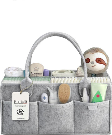 PiyuBind Baby Diaper Caddy Organizer  Nursery Storage Basket for Changing Table, Diaper Station & Car, Baby Showers Gift, Newbo