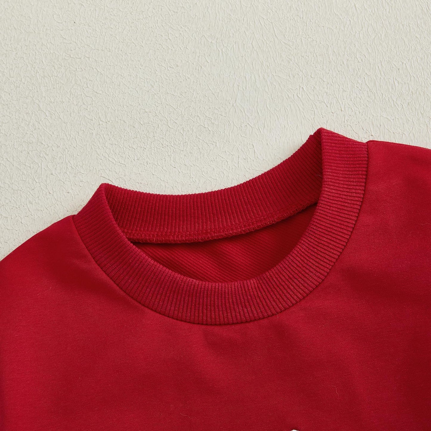 Yingisfitm Toddler Girl Valentines Day Outfit Letter Sweatshirt Love Heart Tutu Skirts Sets Little Girl Valentine Clothes (Red,