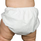 I.C. Collections Baby Boys White Batiste Diaper Cover Bloomers, Size L