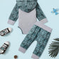 Fommy Baby Boy Clothes 6-9 Months Aint No Mama Like The One I Got Boy Clothes+Little Man Stripe Long Pants 2Pcs Boy Outfit