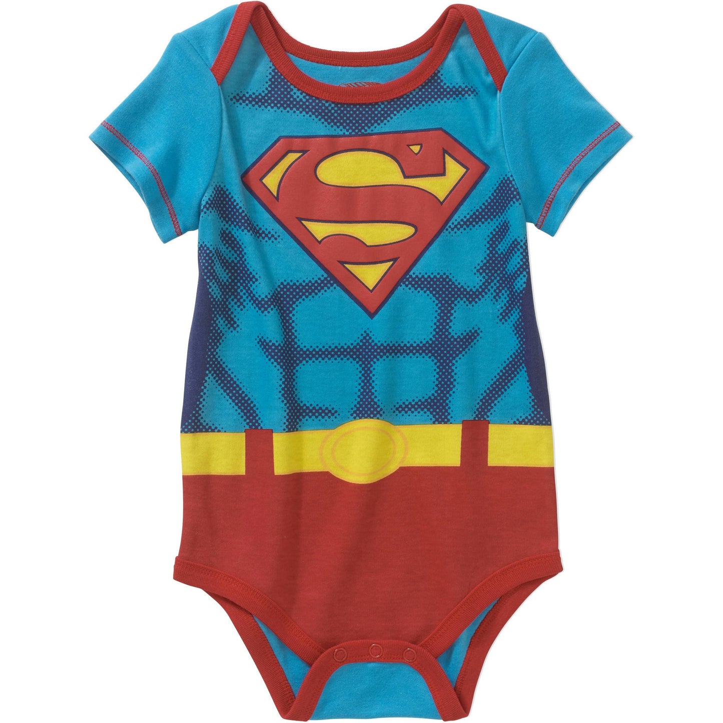 DC Comics Superman/Supergirl Logo Baby Boys & Girls Bodysuit Dress Up Outfit (69 Months, Logo)