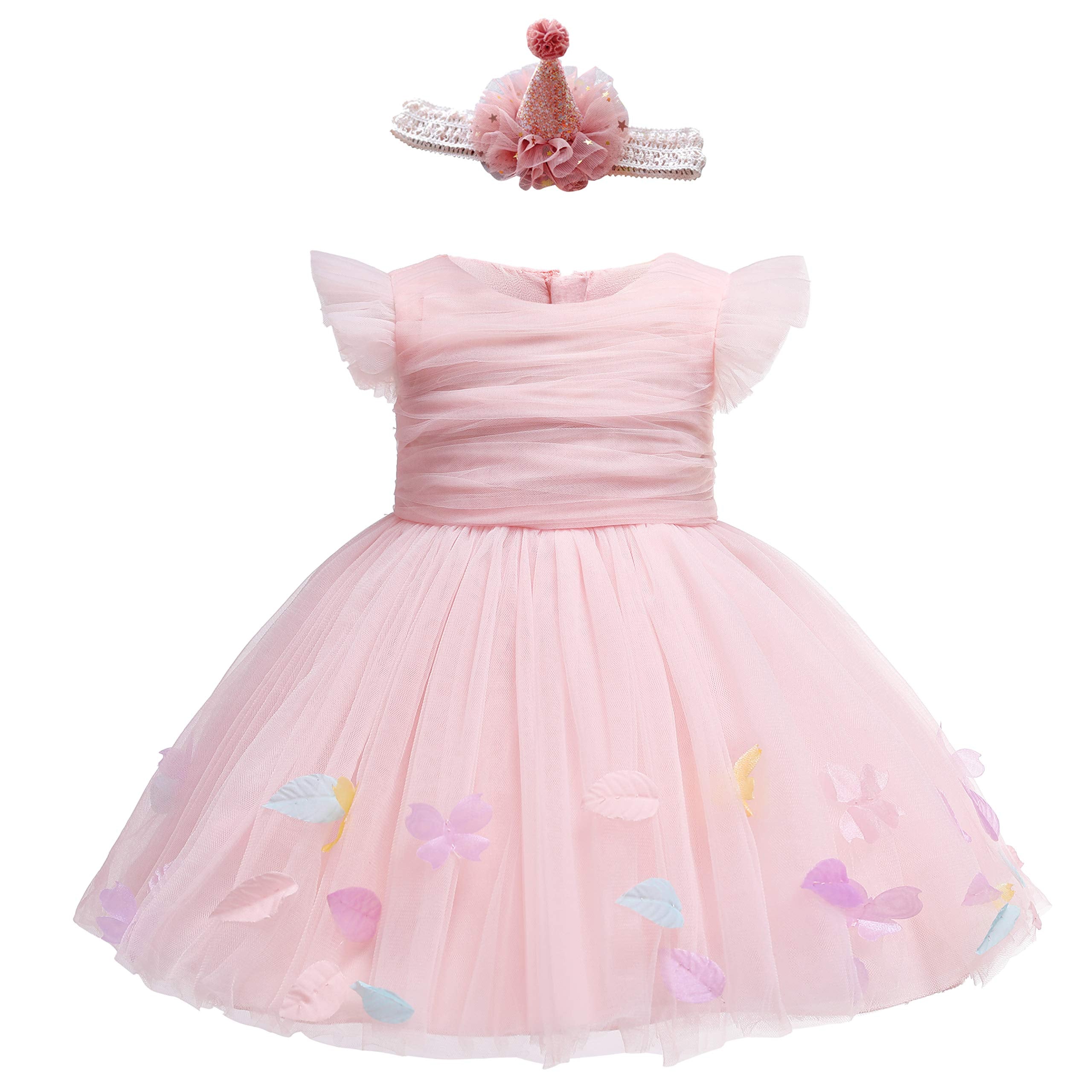 Glamulice Baby Girls Pink Flower Dress Infant First Birthday Outfit We – Cutebab WBBAPB07TDGLT9X