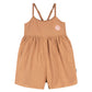 Gerber Baby Girls Toddler 2-Pack Sleeveless Romper Jumpsuit, Rust Floral, 5T