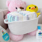 Giftexpress White Woven Basket - 13' X 8' X 5' Cotton Rope Organizing Baskets For Baby Items Or Cat & Dog Toys - Cute Soft Gi
