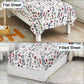 Wowelife Dinosaur Toddler Bedding Set For Boys Grey 4 Piece Toddler Bed Sets Blue Kids Toddler Comforter Set Breathable Soft Wit