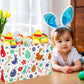 BOOHIT Large Easter Baskets for Kids Teen Boys Personalized Egg Hunting Baskets Baby Girl Fabric Empty Easter Gift Bakset ( boho