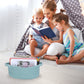XUANGUO Small Woven Basket Cute Oval Cotton Rope Baby Gifts Baskets with Handle Empty Wicker Storage Baskets For Kids Cat Dog To