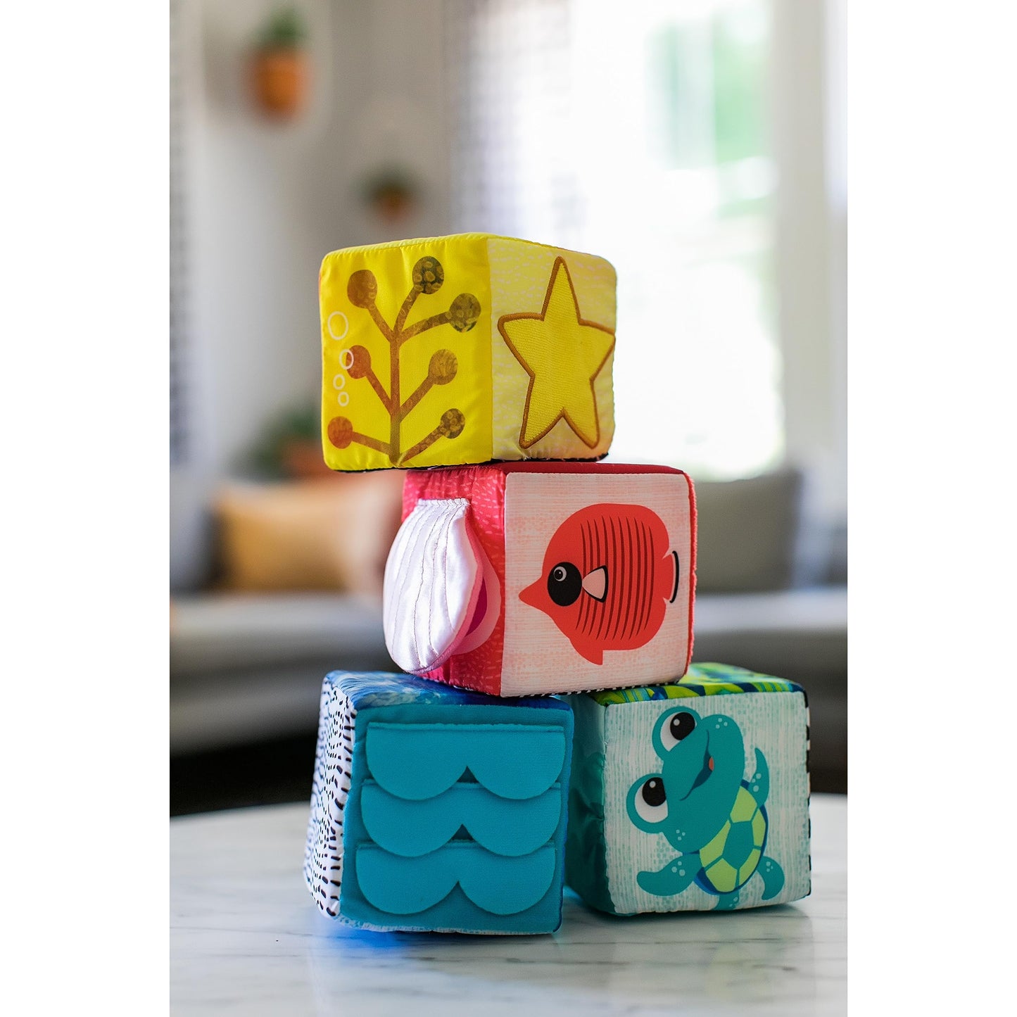 Baby Einstein Explore & Discover Soft Blocks Toys, Ages 3 months +