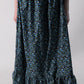 Making Believe Girls Calico Pioneer Peasant Costume Skirt - Blue Calico - Large 8-10