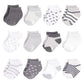 Touched By Nature Baby Boys Touched Nature Unisex Organic Cotton Socks, Cream Charcoal Stars, 0-6 Months Casual Sock, Cream Char