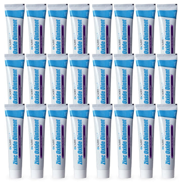 CareAll Zinc Oxide 20% Skin Protectant Barrier Ointment 2 oz (24 Pack), Relieves, Treats and Prevents Minor Skin Irritations due