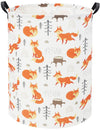 Tibaolover Foxes Kids Laundry Basket Baby Hamper Foxes Toy Storage Bin For Boys Room Decor Baby Nursery Hamper Gift Baskets For