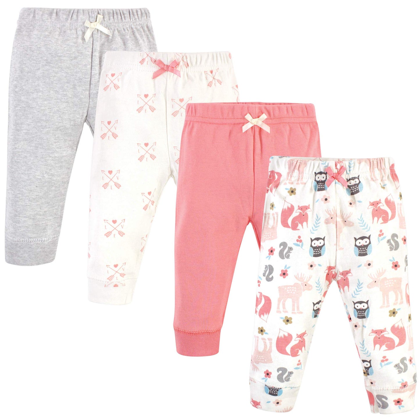 Hudson Baby Unisex Baby Cotton Pants And Leggings Girl Forest, 18-24 Months
