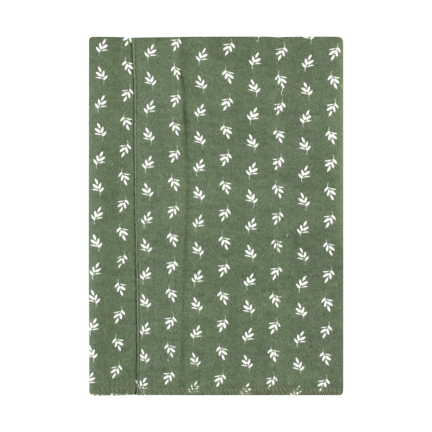 Hudson Baby Unisex Baby Cotton Flannel Burp Cloths, Eucalyptus 4-Pack, One Size