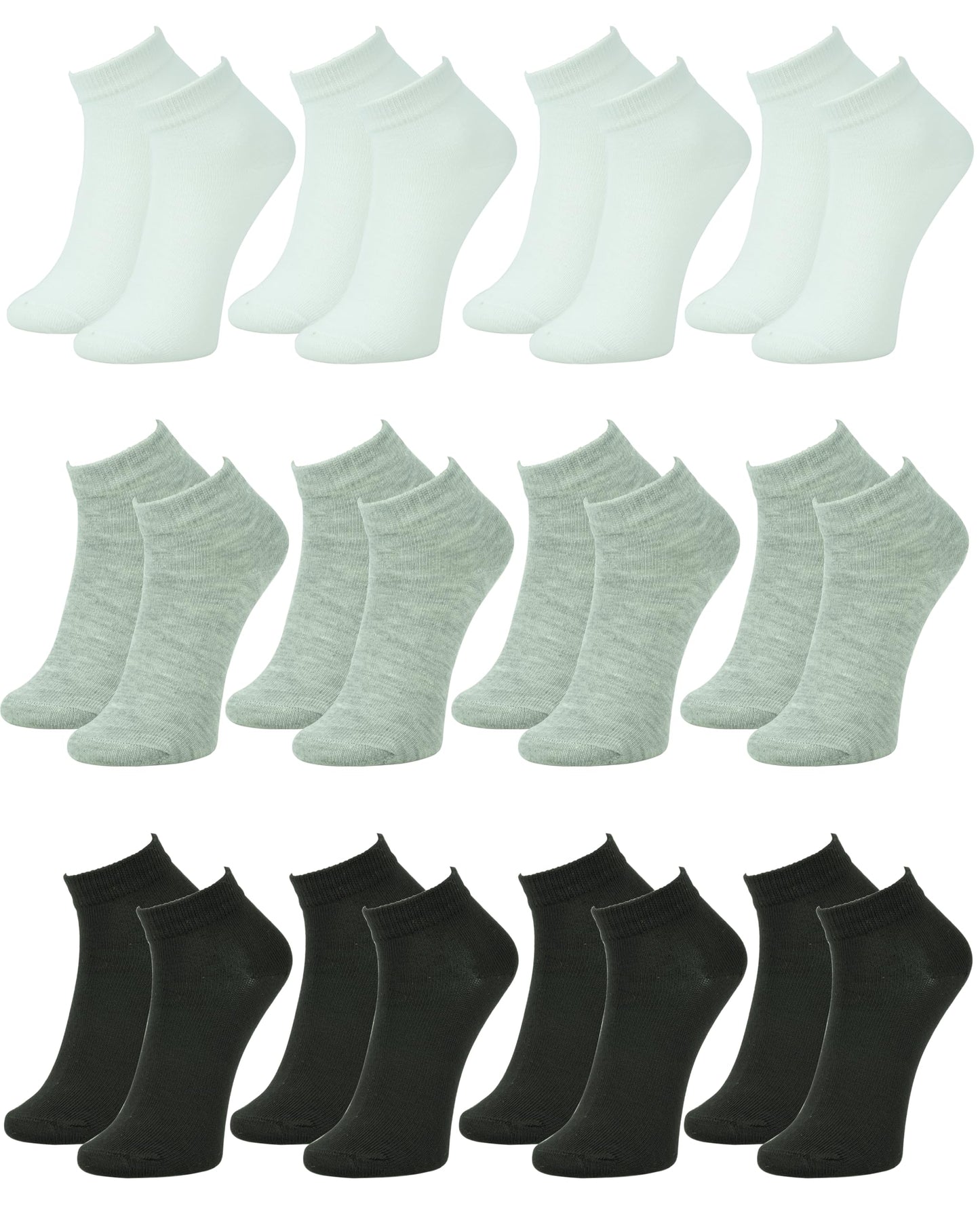 Gelante 12 Pairs Girl Children Toddler Kids Cotton Ankle Socks 503-5 (0-2)