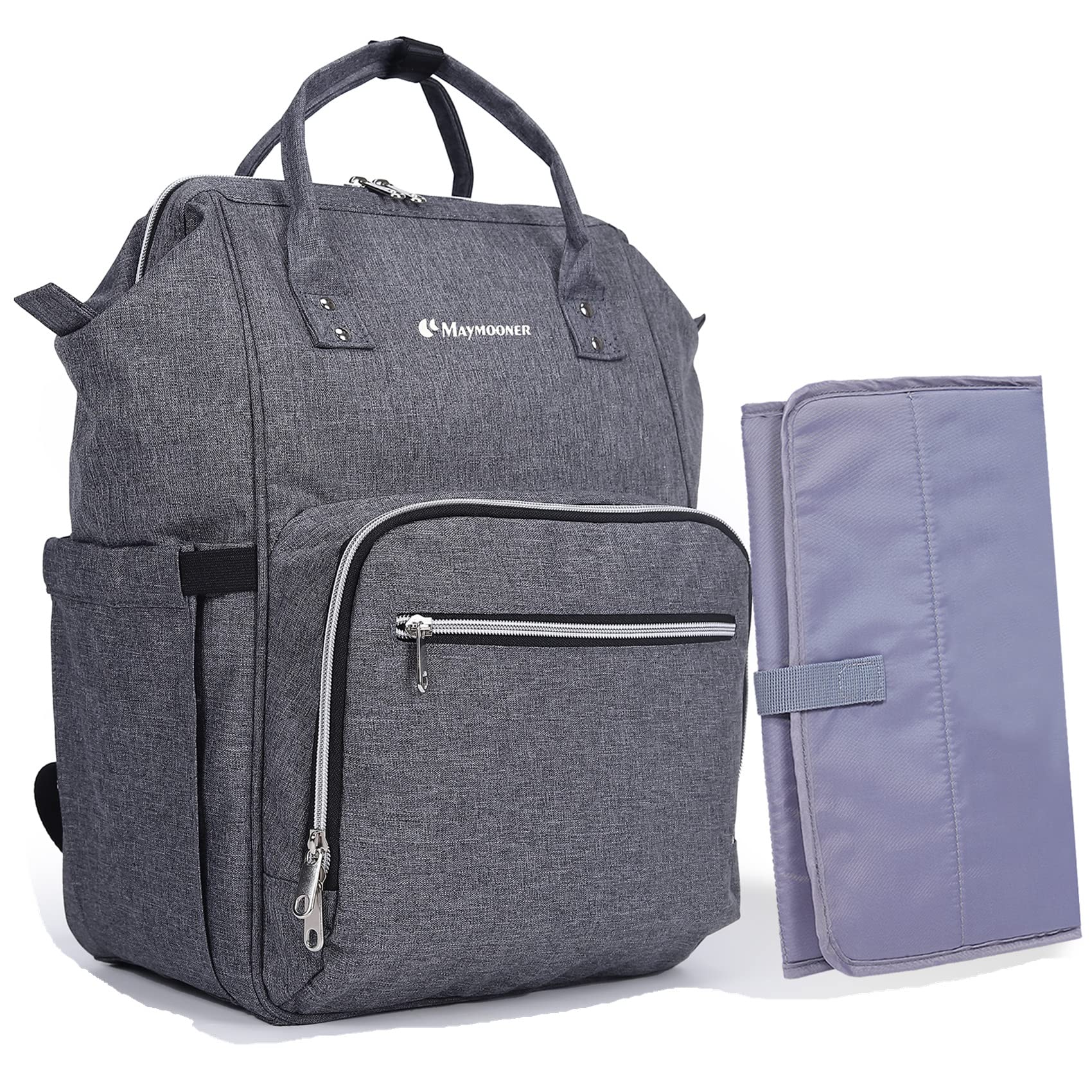 Besypro Baby Backpack Diaper Bag With Portable Changing Pad Multifunctional Large Unisex Nappy Changing Bags With Insulated Pock