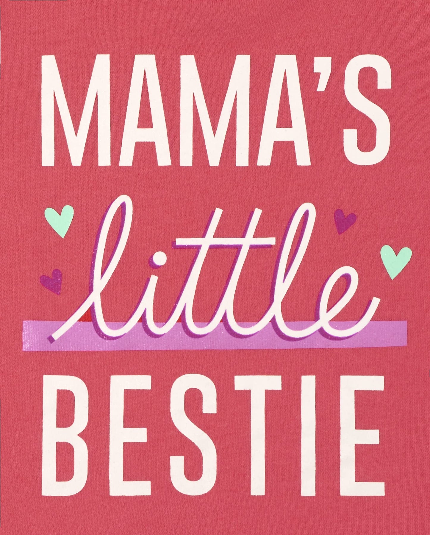 The Children'S Place Baby Toddler Girls Short Sleeve Graphic T-Shirt 2-Pack, Mama'S Little Bestie/Mommy Makes Me Smile, 5T