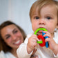 Dr. Browns Learning Loop Baby Teether Ring, Multiple Shapes and Textures, 100% Silicone, BPA-Free, 3m+