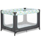 Dream On Me Zodiak Portable Playard In Grey And Green, Lightweight, Packable And Easy Setup Baby Playard, Breathable Mesh Sides