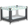 Dream On Me Zodiak Portable Playard In Grey And Green, Lightweight, Packable And Easy Setup Baby Playard, Breathable Mesh Sides