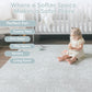 Little Landings Baby Play Mats For Floor - Eden (4X6Ft) - Premium Eva Foam Play Mat For Babies & Toddlers - Perfect For Tummy Ti
