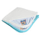 CATCUB Ultra Soft Cotton Jacquard Baby Hooded Towel Combo  Pack of 2 (Blue, White)