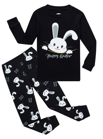 Family Feeling Baby Girls Boys Rabbit Pajamas Long Sleeve Cotton Easter Bunny Toddler Kid Pjs 12-18 Monthes