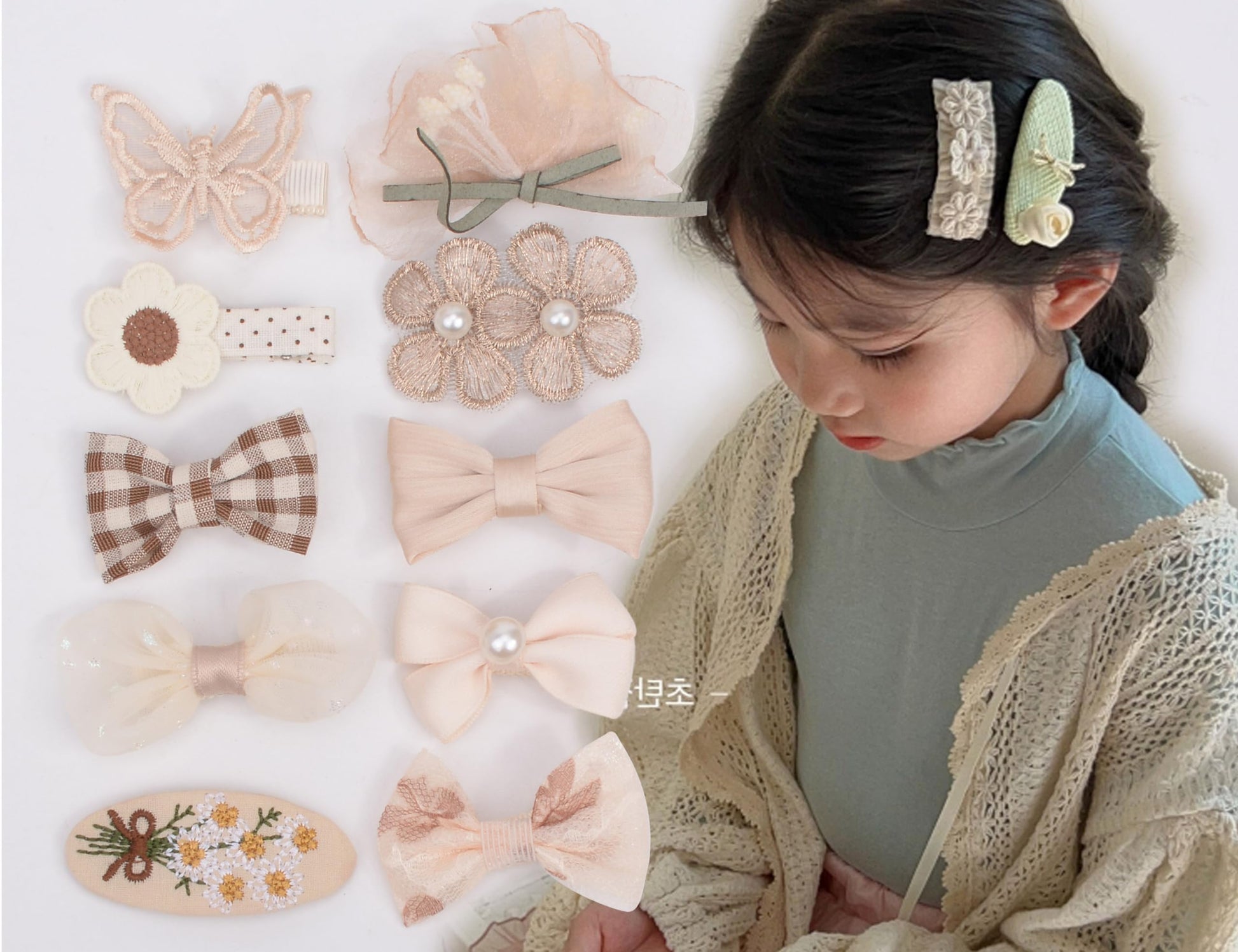 BIANHUAN 10 PCS Baby Girls Hair Clips Set Hair Barrettes Accessory for Babies Infant Toddlers Kids Baby Hair Clips