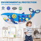 BlueWood Whale Wall Busy Board Panels, Toddler Learning Activity Center, Montessori Sensory, Educational Toys, Conducive to All-
