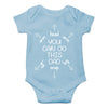 You Can Do This Dad - First Time Dad Gift - Funny Cute Infant Creeper, One-Piece Baby Bodysuit(Light Blue, 6 Months)