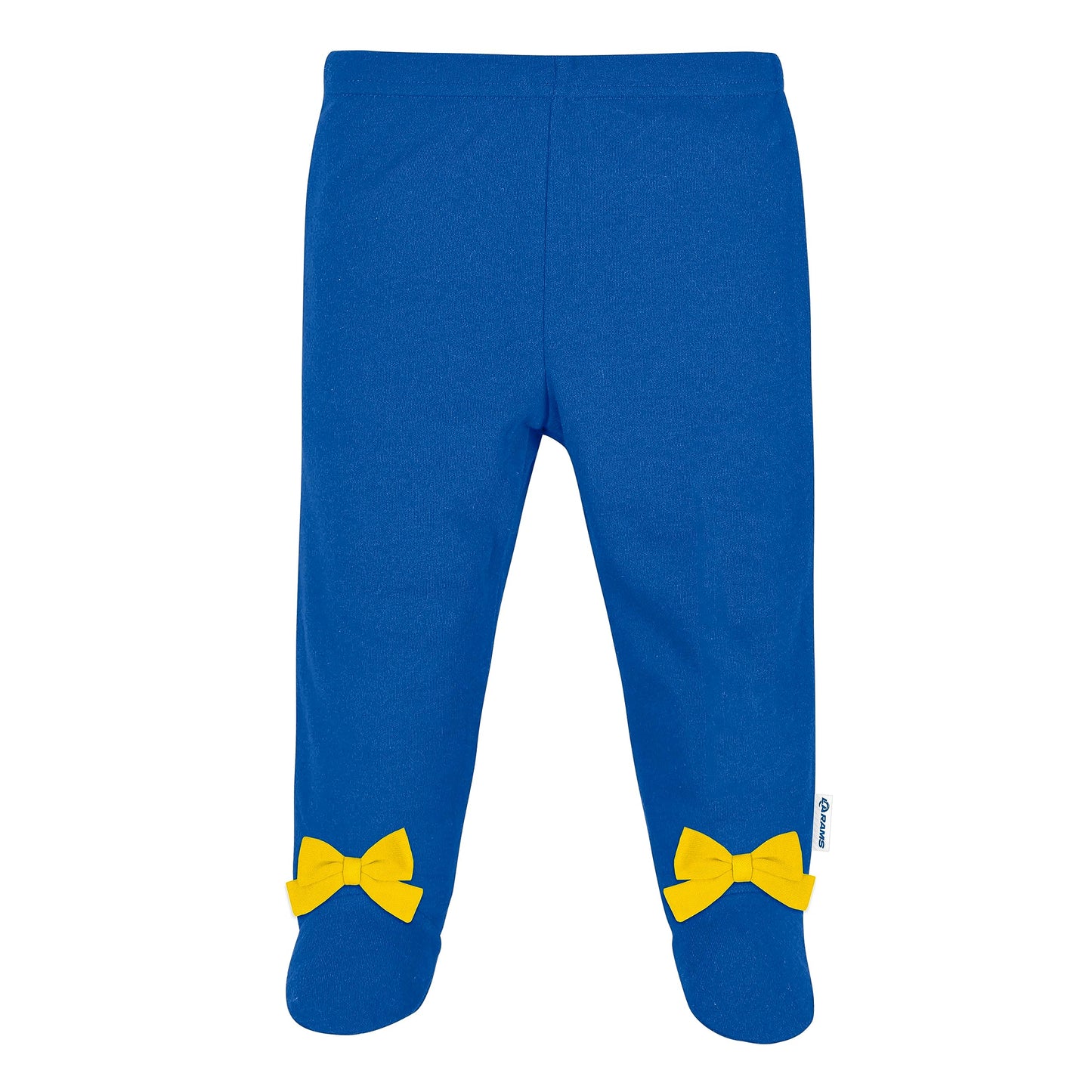 Nfl Baby Girls' 3Pc Bodysuit, Footed Pant, & Cap Set, Los Angeles Rams, 6-9 Months