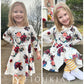 Fioukiay Toddler Girl Back To School Outfit Infant Girls Fall Winter Cclothing Sets Floral Drees With Leggings (Red, 8 Years)