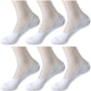 Pinkit MenS & WomenS Cotton No Show Socks With Anti Slip Silicone Grip  Pack Of 6 (White)  Invisible Socks/Loafer Socks