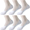 Pinkit MenS & WomenS Cotton No Show Socks With Anti Slip Silicone Grip  Pack Of 6 (White)  Invisible Socks/Loafer Socks