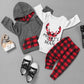 Oklady Toddler Boy Clothes Deer Print Hoodie Tops Pants Baby Boy Sweatsuit Baby Boy Christmas Outfits 12-18 Month