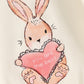 Baby Girl Valentines Day Outfit Love Sweatshirt Romper Long Sleeve Bubble Onesie My First Valentines Day Baby Girl Outfit (V-Bei
