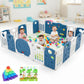 Metreno 18 Panel Playpen For Babies Upto 5 Year With Mat And Balls Foldable Baby Play Area Indoor Setup Play Yard Fence For Todd