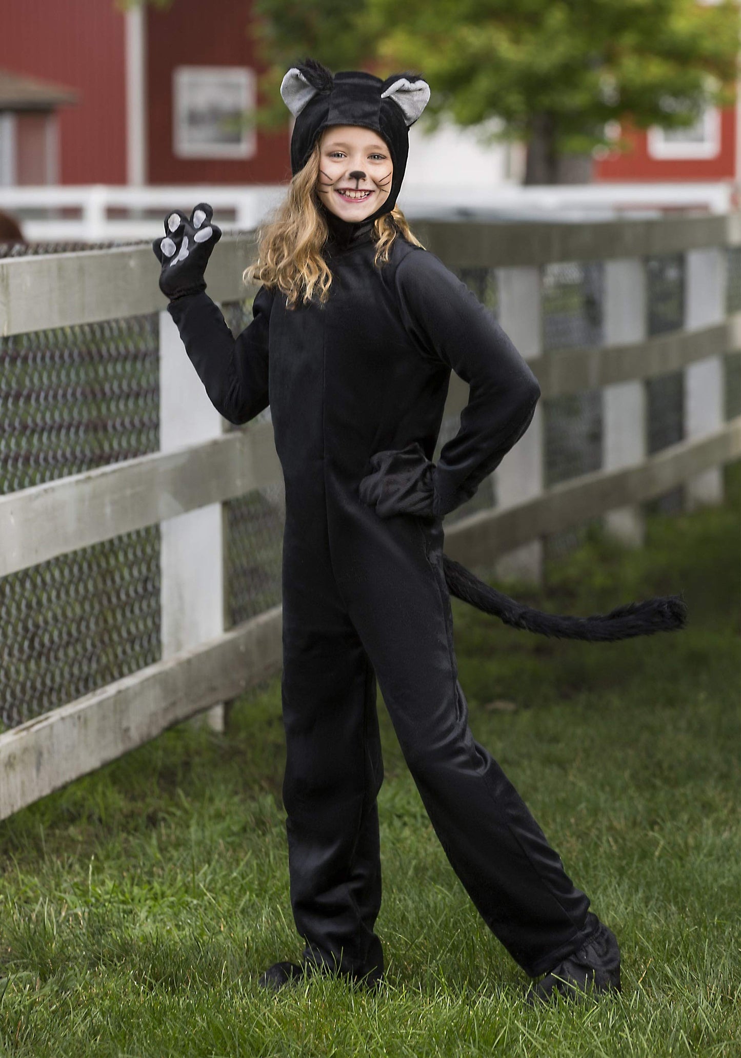 Black Cat Costume Kids Classic Halloween Costume - M