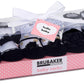 Brubaker 3 Pairs Of Baby Socks Girls 0-12 Months - Festive Socks Black/White