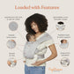 Ergobaby Embrace Cozy Newborn Essentials Baby Carrier Wrap (7-25 Pounds), Ponte Knit, Cream