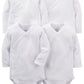 Simple Joys by Carters Baby 4-Pack Long Sleeve Side Snap Bodysuit, White, 0-3 Months