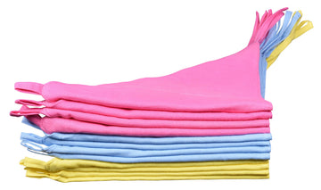 Mk Handicraft Set Of 12 Pieces Soft And Pure Cotton Triangular Nappies For Babies (Yellow, Children: M)