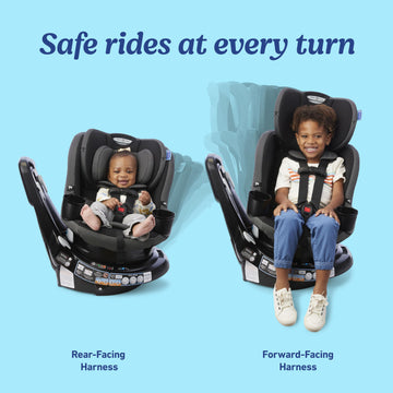 Graco Easyturn 360 2-In-1 Convertible Car Seat, 360 Degree Rotating Infant To Toddler Rotating Car Seat, 2 Modes Forward And Rea