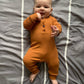 Eghunooy Baby Boy Girl Solid Color One Piece Romper Jumpsuit Outfits Clothes (0-3 Months) Yellow