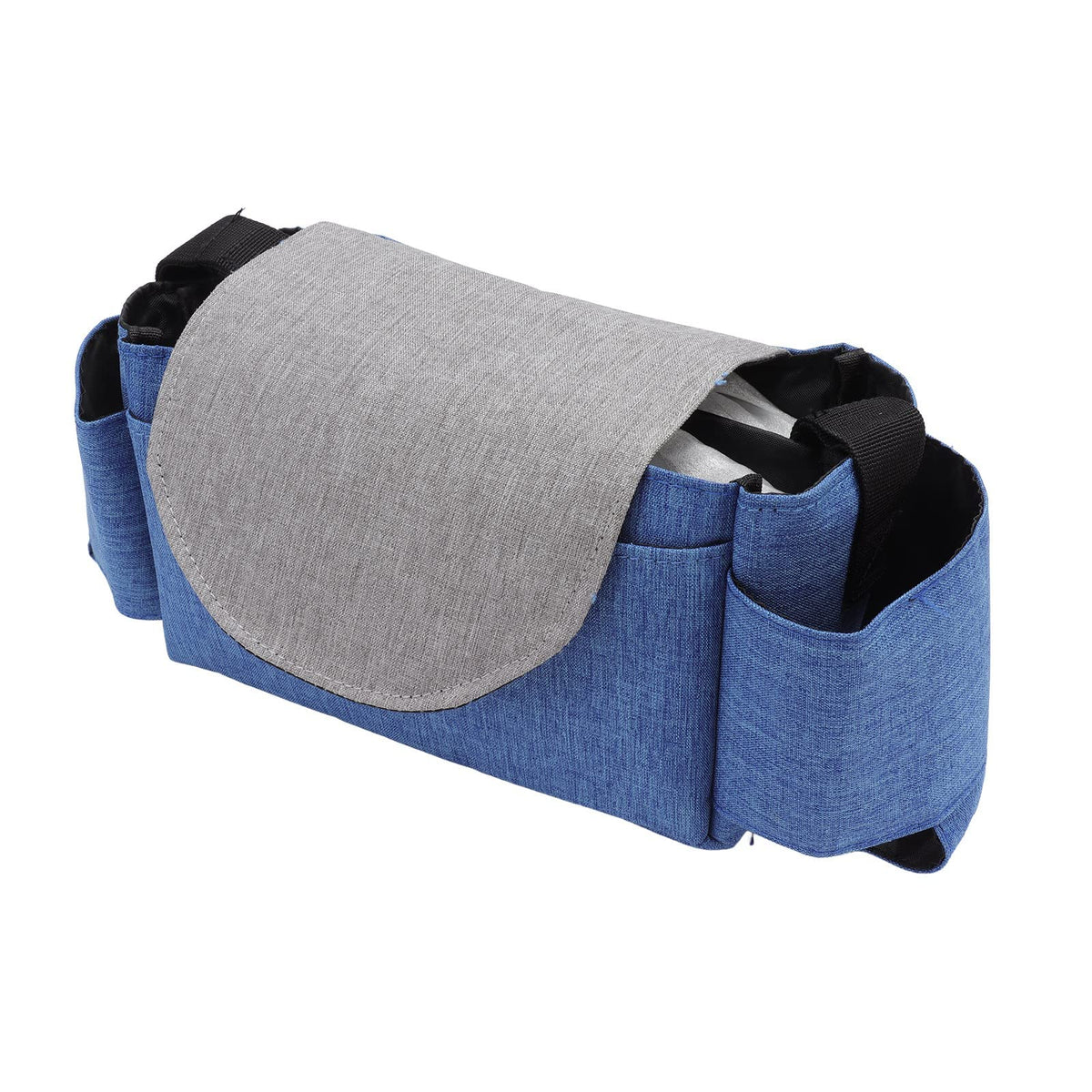 Stroller Bag, Large Capacity Portable Stroller Accessories Bag for Baby Safety Products for Phone for Baby for All Cars (Blue Gr