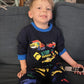 Boys Pajamas Truck Long Sleeve Cotton Pjs Toddler Excavator Clothes Set Winter Sleepwear 2 Piece Kids Construction Pj 3T